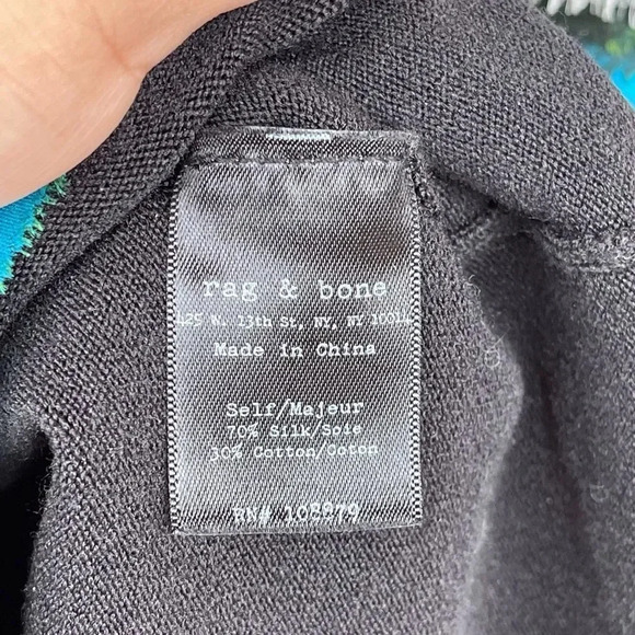 Rag & Bone Watercolor Frayed Harley Mini Dress XS - Picture 8 of 9